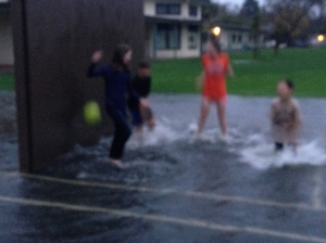More splashing.